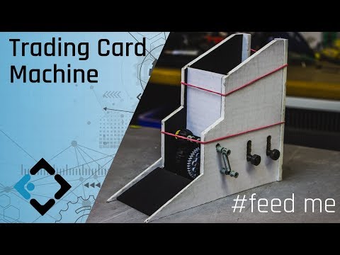 How to make a Card Feeder for a Trading Card Machine using Cardboard, Lego and a Raspberry PI