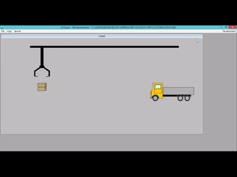 How to make a Crane Simulation/GUI In Scada Wonderware Intouch.