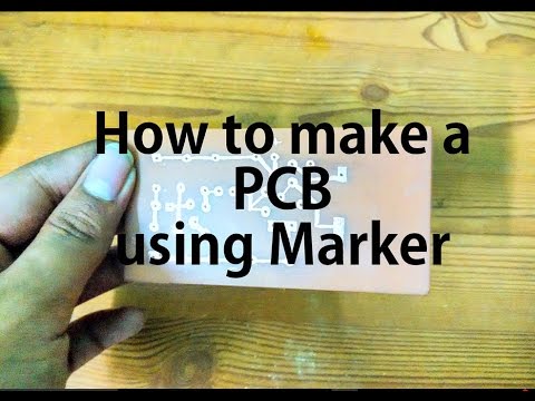 How to make a PCB using Marker
