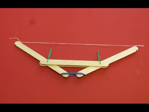 How to make a Rubber Band Powered Bow