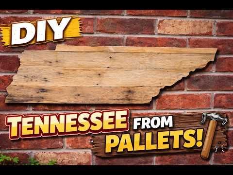 How to make a Simple Tennessee shaped pallet sign