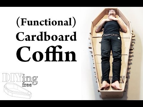 How to make a coffin out of cardboard (DIYing Free)