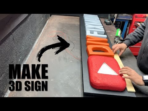 How to make a huge 3D LED sign board for less than 10$