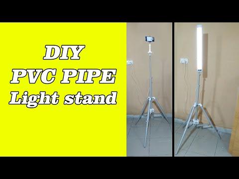 How to make a pvc light stand and tripod - pvc pipe projects - how to make tripod