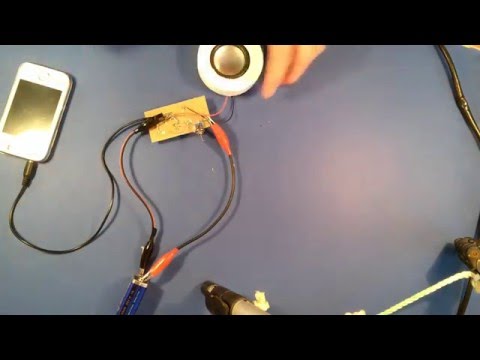 How to make a simple, portable audio amplifier (LM 386)