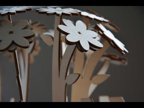 How to make a three dimensional flower