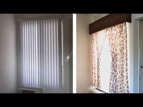 How to make a window cornice or valance