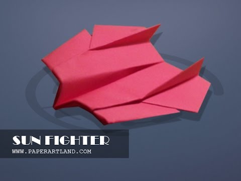 How to make an AMAZING paper plane that flies Fast and Far | Sun Fighter  ( Tri Dang )