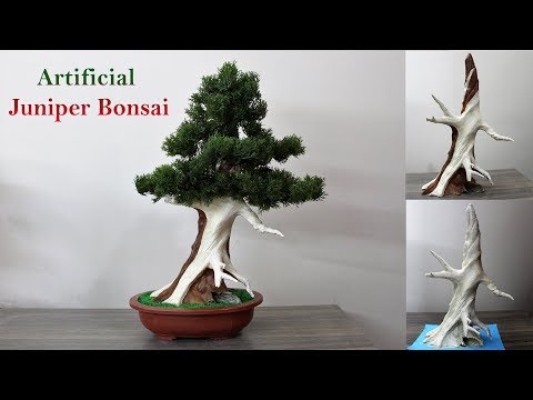 How to make an Artificial Juniper Bonsai Tree.