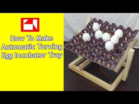 How to make automatic turning egg incubator tray