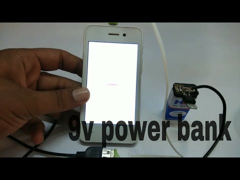 How to make power bank from 9v battery