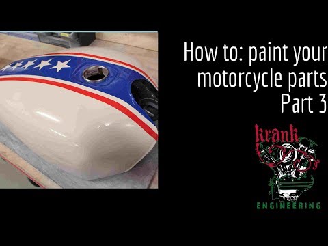 How to paint your motorcycle parts - part 3