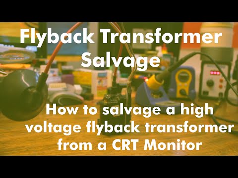 How to salvage a Flyback Transformer from a CRT Monitor