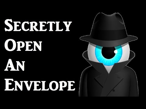 How to secretly open an Envelope life hack tip trick