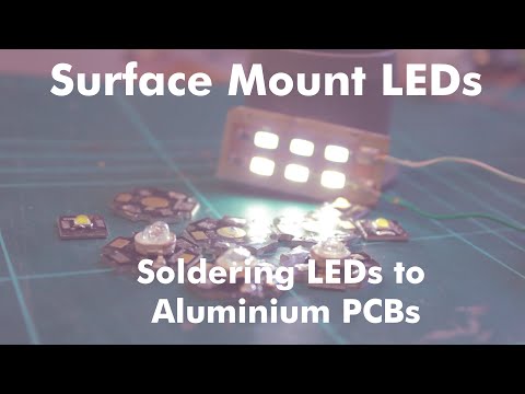 How to solder LEDs to Aluminium Star PCBs