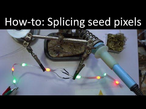 How to splice seed pixels by soldering