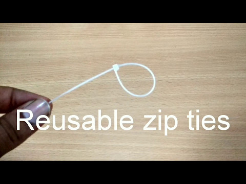 How to unlock zip tie