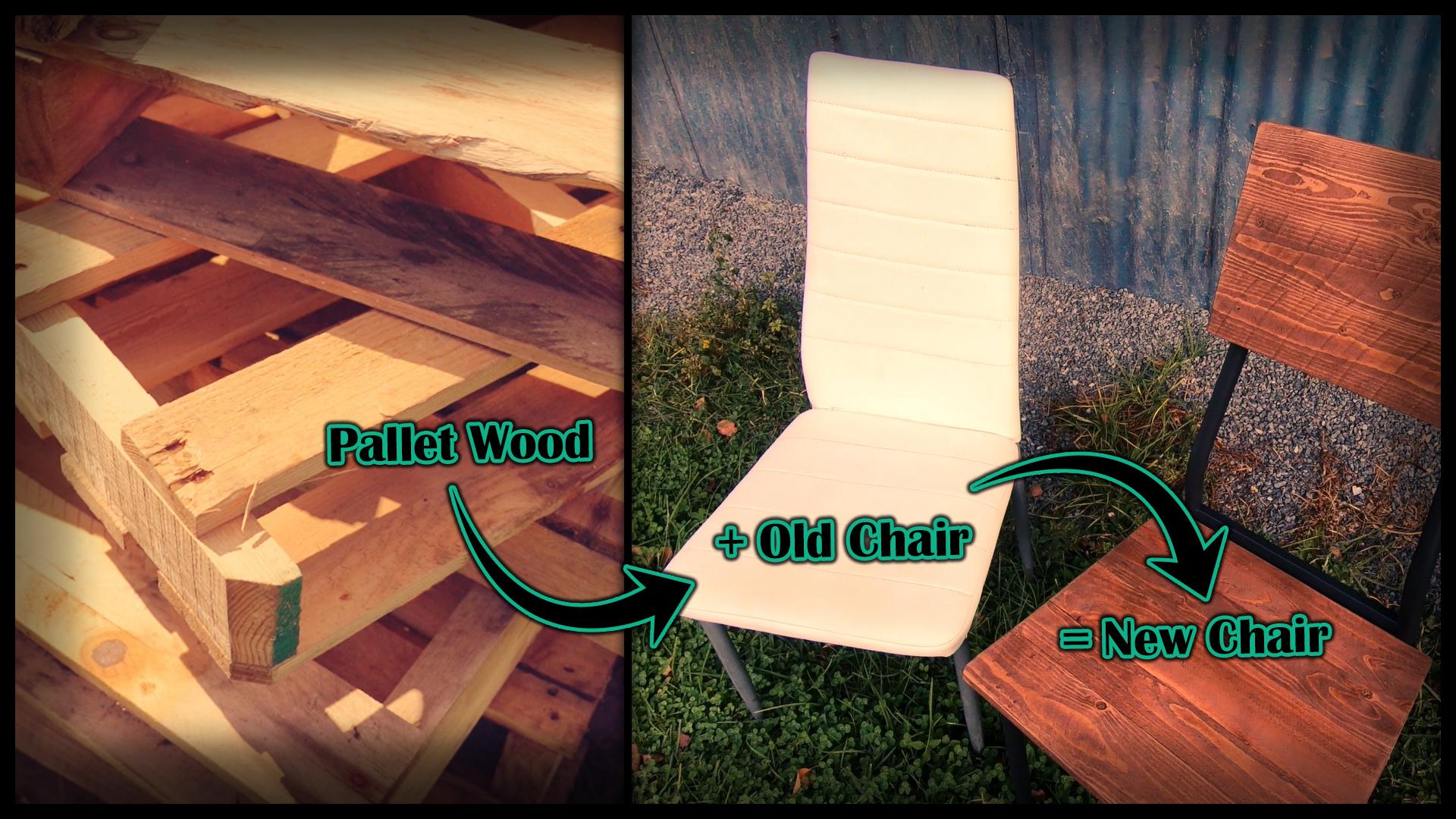 How to upcycle an old chair. DIY EASY Upcycle. Fixing and Old Chair. Pallet Wood Projects (2).jpg