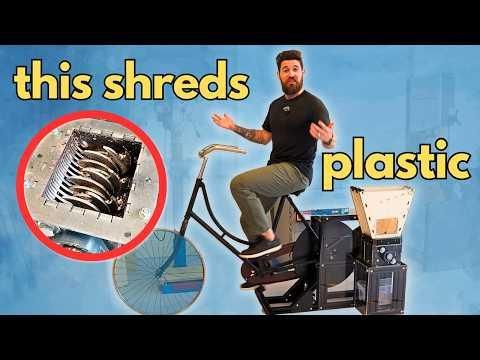 I Built a Bike-Powered Plastic Shredder