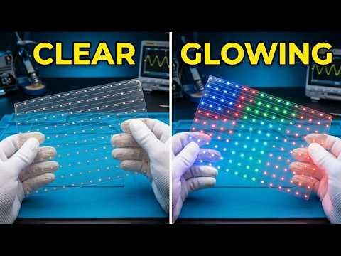 I Made My Own Transparent LED Display!