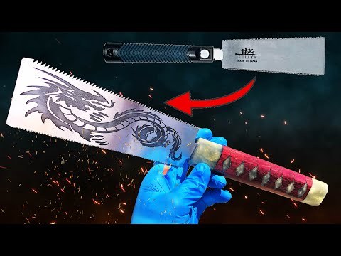 I TRANSFORMED an Ordinary Pull Saw Into something SUPRISING! //Metal Etching, Woodworking &amp;amp; Epoxy