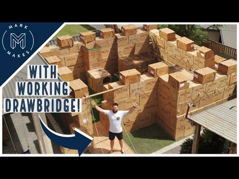 I made a Cardboard Castle in my Backyard!