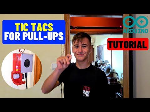 I made a Smart Pull-Up Bar that gives me Candy and plays Music while I exercise! - Arduino Tutorial