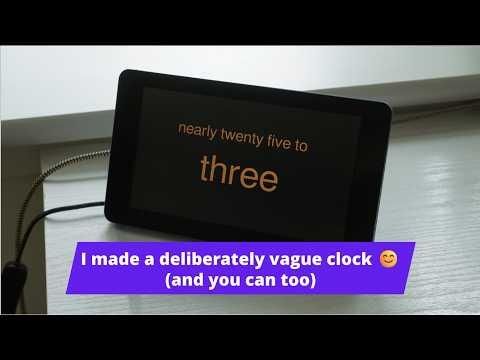 I made a deliberately vague clock