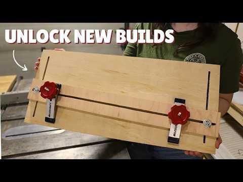 I needed perfect tapered cuts, so I built this simple woodworking jig