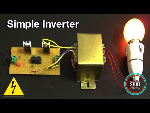 IC based Simple 12V to 240V  Inverter using MOSFET &amp;amp; IC 4047 | Homemade