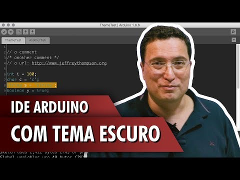 IDE Arduino com Tema Escuro