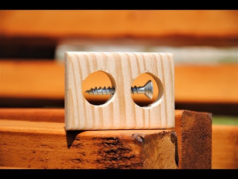 IMPOSSIBLE Screw in a Block of Wood (here's how it's done)