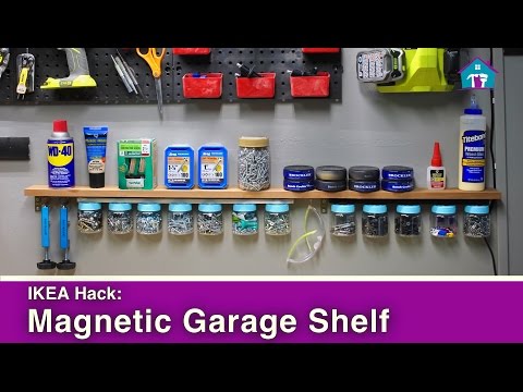 Ikea Hack: Magnetic Garage Organization