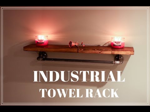 Industrial Towel Rack DIY