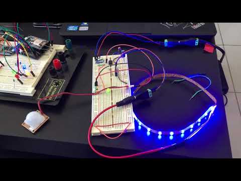 Initial test of PIR sensor LED timed circuit