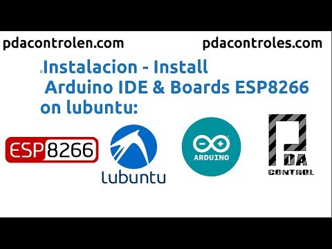 Install Arduino IDE &amp;amp; Boards ESP8266 on lubuntu : PDAControl