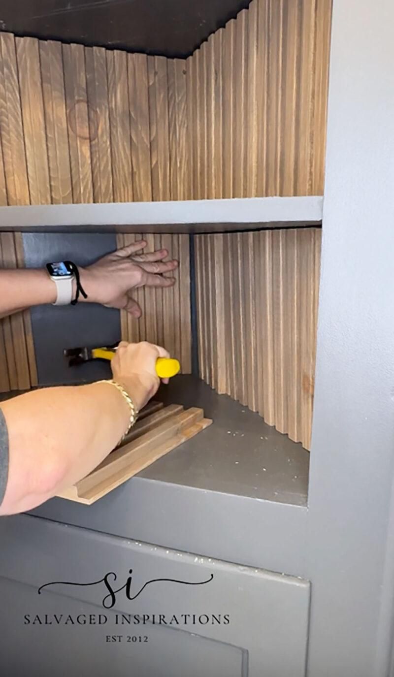 Installing-Fluted-Wood-Panel-on-Corner-Cabinet-800x1375.jpg