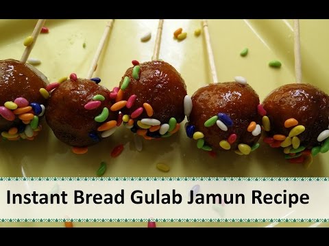 Instant Bread Gulab Jamun | Indian Dessert Recipe | Diwali Recipes by Healthy Kadai