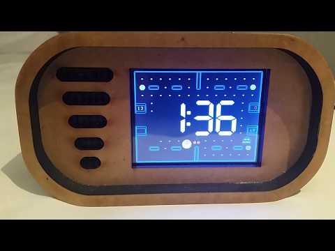 Interactive Retro Arcade Clock