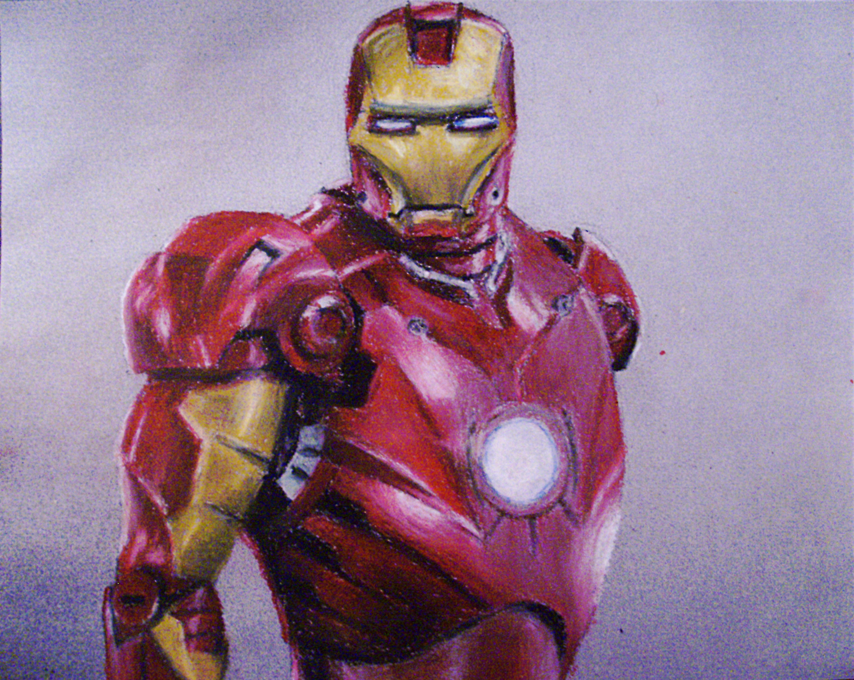 Iron Man Oil Pastel.JPG