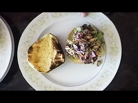 Japanese Fried Chicken Burger with Sriracha Coleslaw
