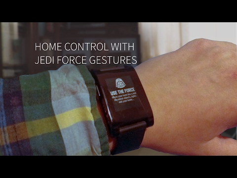 Jedi Force Gestures Based Home Automation (with Pebble Smartwatch)