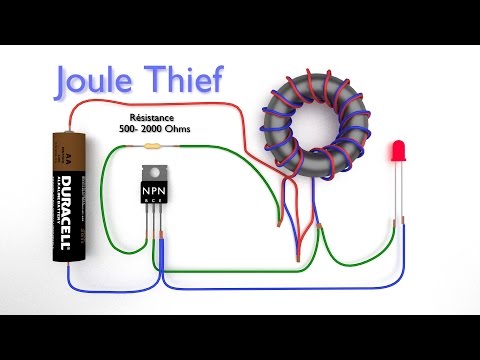 Joule Thief -- Comment fabriquer un Joule thief -- Convertisseur Boost