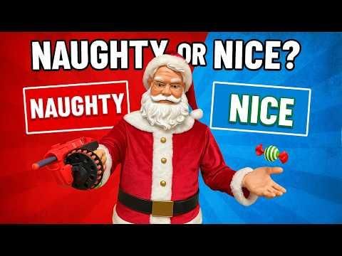 Judgmental Santa Decides If You&rsquo;re Naughty or Nice (With a Nerf Gun)