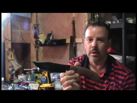 Ka-Bar Potbelly. How to make a wooden handle using hand tools. Step by step guide.