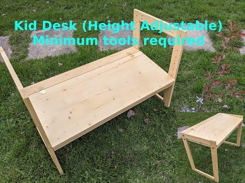 Kid Desk (Height Adjustable) minimal tools required