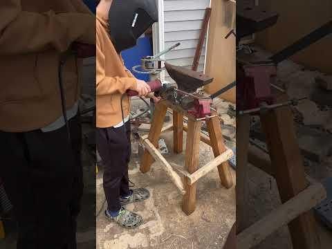 Kids Build a Candle Heater from Scrap Metal #maker #diy #homemade #shorts #love