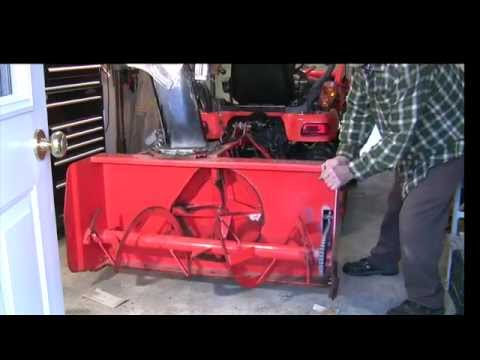 Kubota BX snow blower installation with maintenance tips