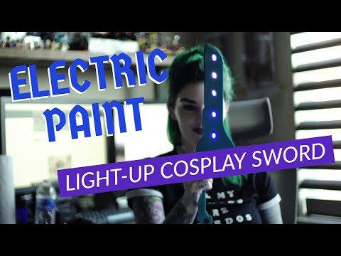 LED Cosplay sword using Electric Paint