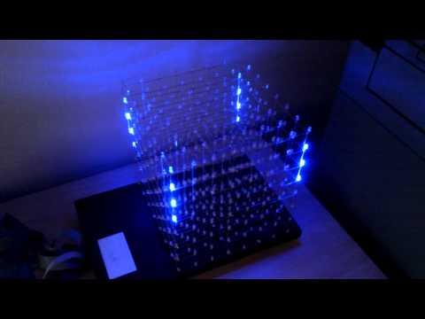 LED cube multiplexing demo